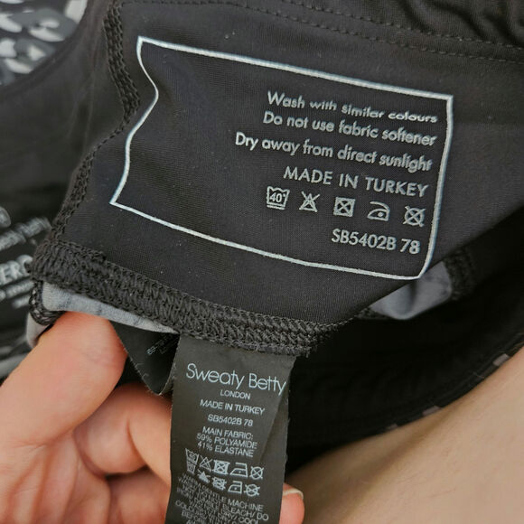 Sweaty Betty Power Womens Pull On 7/8 Length Animal Print Side Pocket Gray Sz XL - Picture 6 of 6